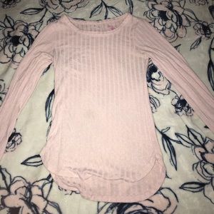 light pink long sleeve